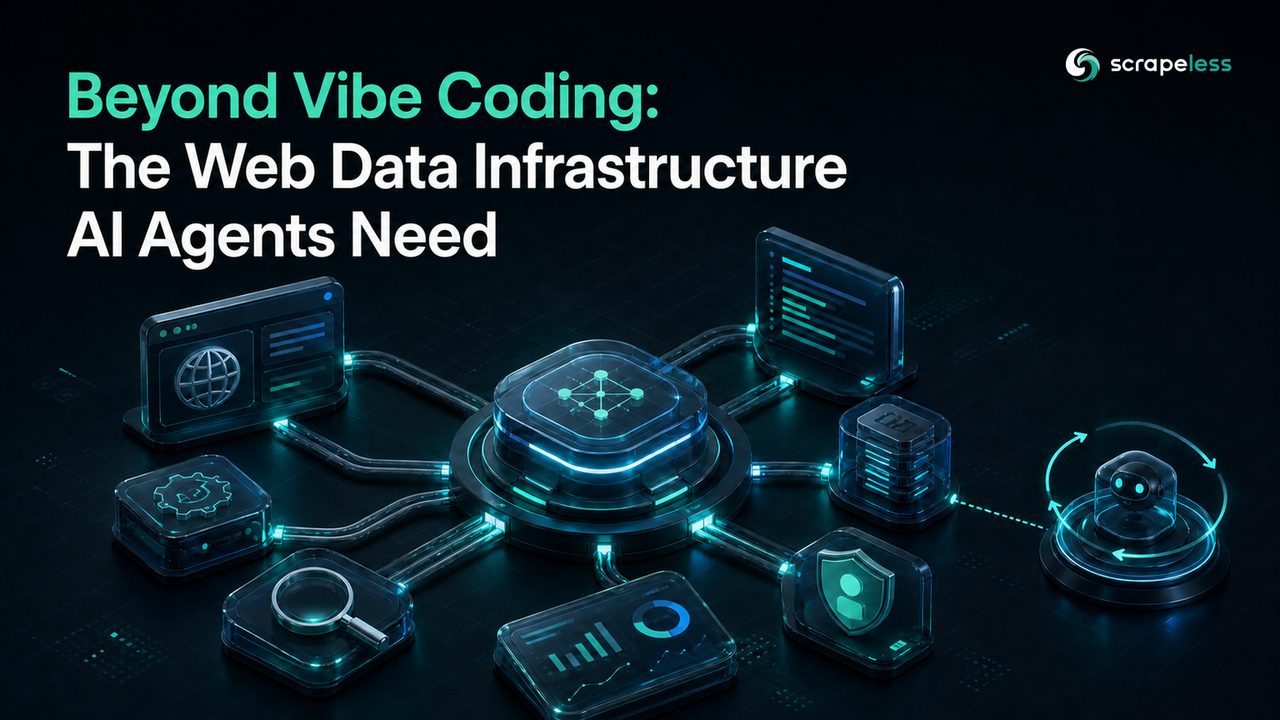 AI agent web data infrastructure connecting browsers APIs evidence permissions and telemetry